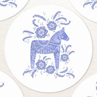 Zweeds Dala Horse Blue en White