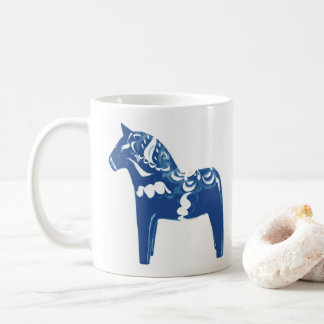 Zweeds Dala Horse Blue Koffiemok
