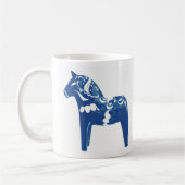 Zweeds Dala Horse Blue Koffiemok (Links)
