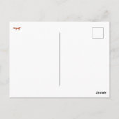 Zweeds Dala Horse Green en White Briefkaart (Achterkant)