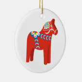 Zweeds Dala Horse Keramisch Ornament (Rechts)
