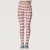 Zweeds Dala Horse Leggings (Voorkant)