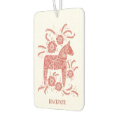 Zweeds Dala Horse Persoonlijk Rode Luchtverfrisser (Links)