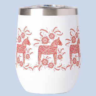Zweeds Dala Horse Red en White