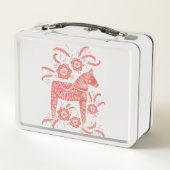 Zweeds Dala Horse Red en White (Achterkant)