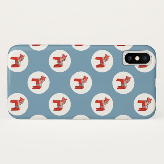 Zweeds Dala Horse Scandinavian Design Case-Mate iPhone Case (Achterkant (horizontaal))