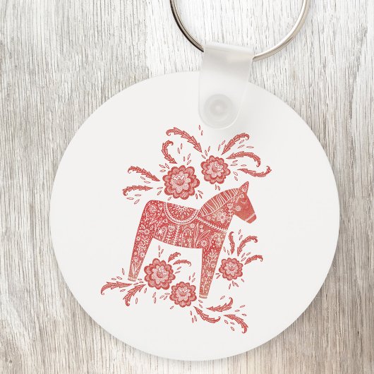 Zweeds Dala Horse Sleutelhanger