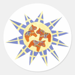 Zweeds Dala Horse Sticker