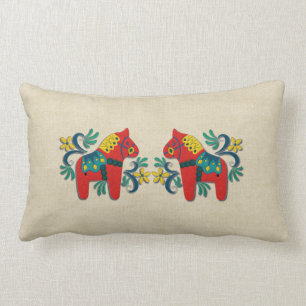 Zweeds Dala Horse Twins Kussen