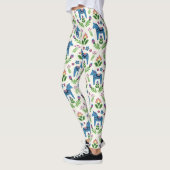 Zweeds Dala Horses Blue Leggings (Links)