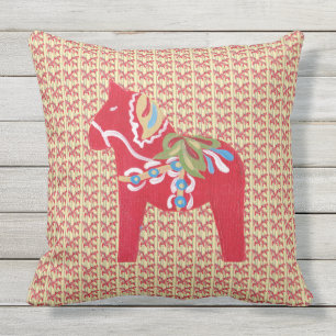 Zweeds Dala Horses Buitenkussen