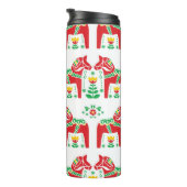 Zweeds Dala Paard: Volkskunst Thermosbeker (Geroteerd rechts)