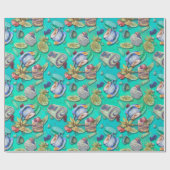 Zweeds Fika geïnspireerd inpakpapier (Vlak)