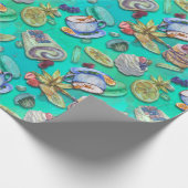 Zweeds Fika geïnspireerd inpakpapier (Hoek)