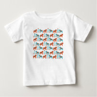 Zweeds Folk Art Dola Paarden en Bloemen Patroon