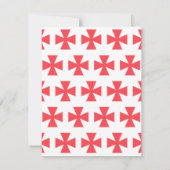 Zweeds Freemasons Cross Kaart (Achterkant)