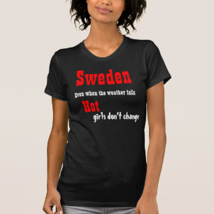 Zweeds hete meisjes t-shirts