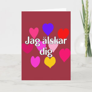 Zweeds – Ik hou van jou Kaart