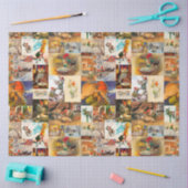  Zweeds Jultomte Gnome Collage Tissuepapier (Craft)