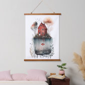 Zweeds katoen hangend wandkleed (Slaapkamer)