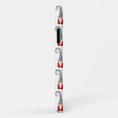 Zweeds kerstgnomen rood wit grijs patroon Case-Mate iPhone case (Achterkant/rechts)