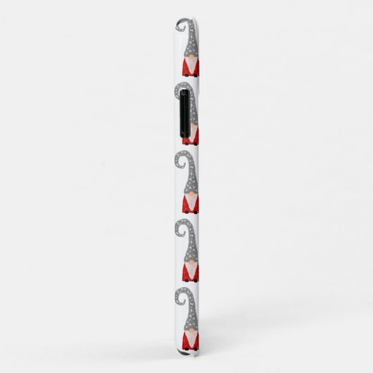 Zweeds kerstgnomen rood wit grijs patroon Case-Mate iPhone case (Achterkant/rechts)