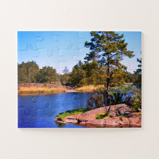 Zweeds landskap puzzel legpuzzel (Horizontaal)