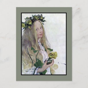 Zweeds Lucia Girl Briefkaart