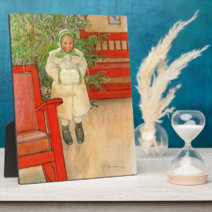  Zweeds meisje met kerst in Muff Fotoplaat