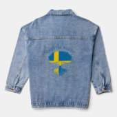 Zweeds Roots Flag Denim Jacket (Achterkant)