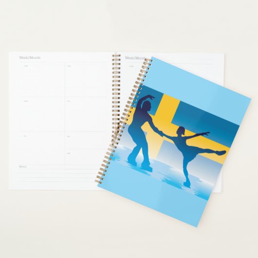 Zweeds schaatsduo Silhouette Planner (Display)