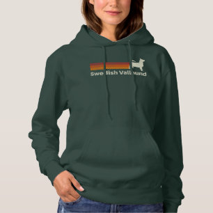  Zweeds Vallhund Retro mama Dad Dog Hoodie