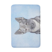 Zweeds Vallhund-schilderij - Kute Original Dog Art Badmat (Voorkant Verticaal)
