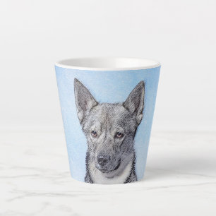 Zweeds Vallhund-schilderij - Kute Original Dog Art Latte Mok