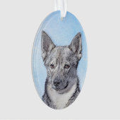 Zweeds Vallhund-schilderij - Kute Original Dog Art Ornament (voorkant)