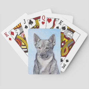 Zweeds Vallhund-schilderij - Kute Original Dog Art Pokerkaarten