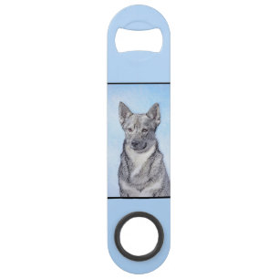 Zweeds Vallhund-schilderij - Kute Original Dog Art Speed Flessenopener