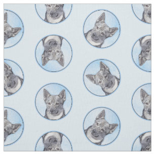 Zweeds Vallhund schilderij Schattigee originele ho Stof