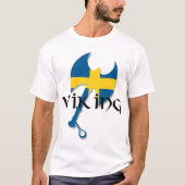 Zweeds Viking Zweedse vlag Ax T-shirt (Voorkant)