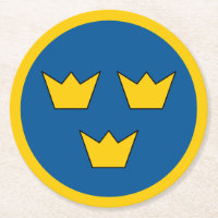 Zweeds vlagland rond symbool leger nati