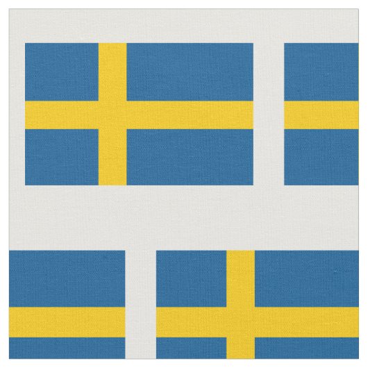 Zweeds vlagpatroon aangepaste stof DIY textiel (Close Up)