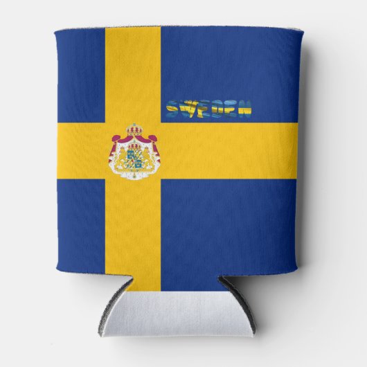 Zweeds wapenschild blikjeskoeler (Voorkant)