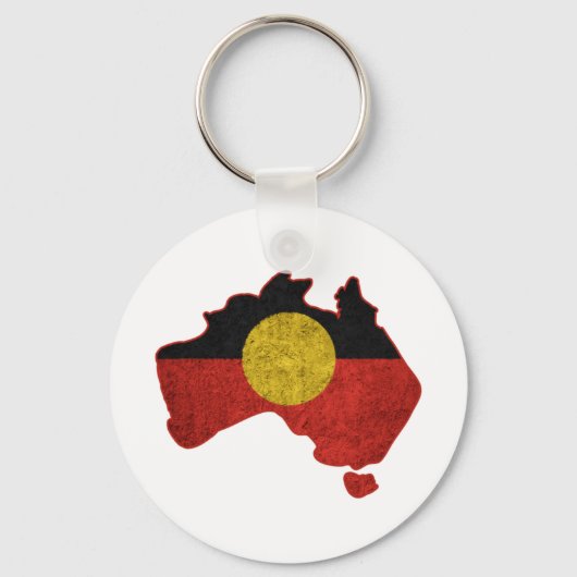 Zweedse Aboriginal-vlag Sleutelhanger (Voorkant)