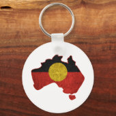 Zweedse Aboriginal-vlag Sleutelhanger (Voorkant)