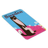 Zweedse Cartoon vintage reisposter Magneet (Rechterzijde)