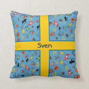 Zweedse cultuurgoederen met vlag kussen