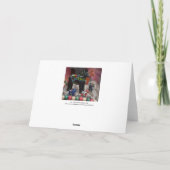 Zweedse Dala-paard Kerstkaart Feestdagen Kaart (Achterkant)