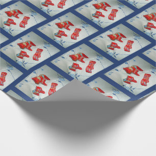 Zweedse Dala-paarden Cadeaupapier