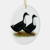 Zweedse eenden Black Keramisch Ornament (Rechts)