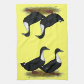 Zweedse eenden Black Theedoek (Verticaal)